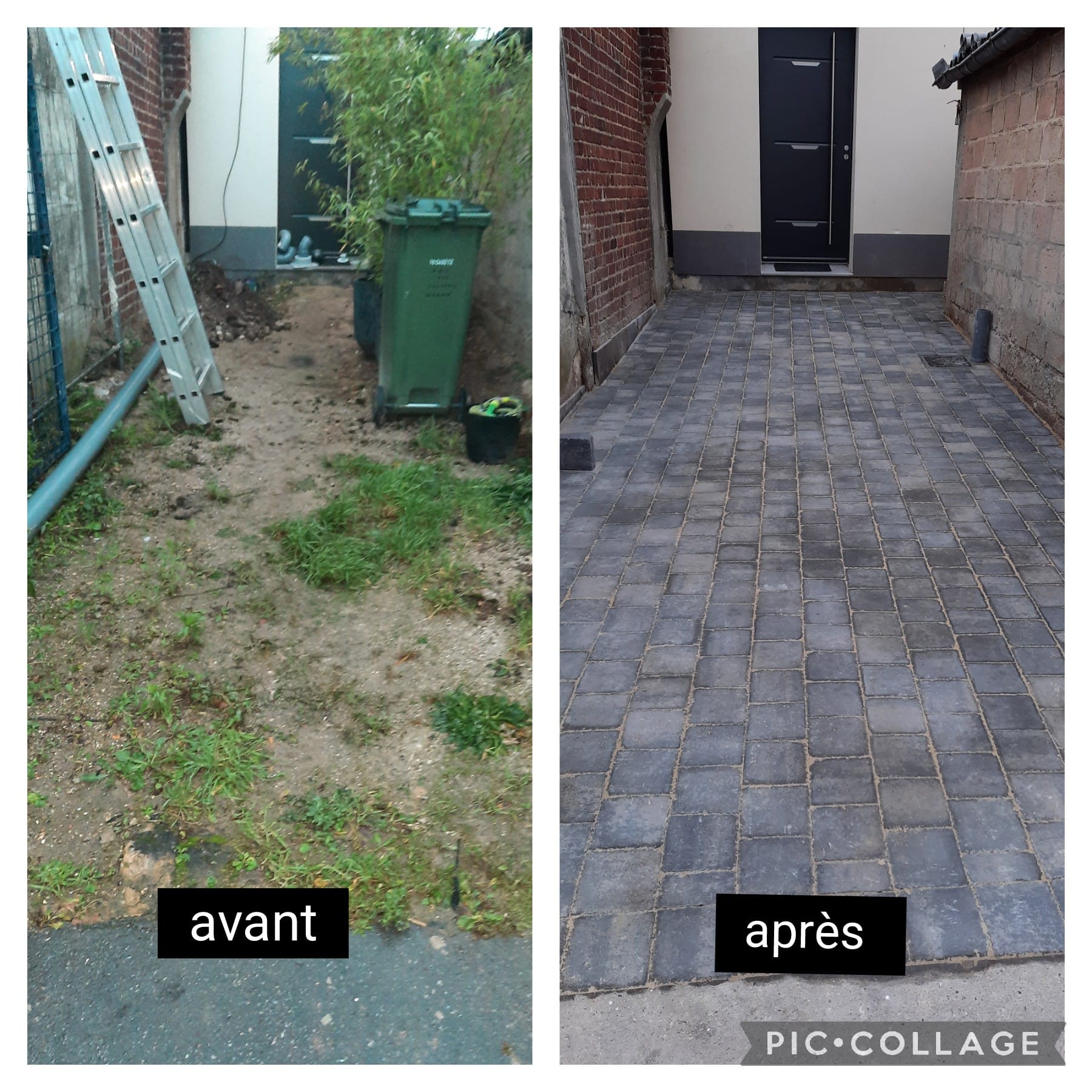 Transformation de cour & allée